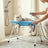 Folded pet bathing rack for compact storage after grooming