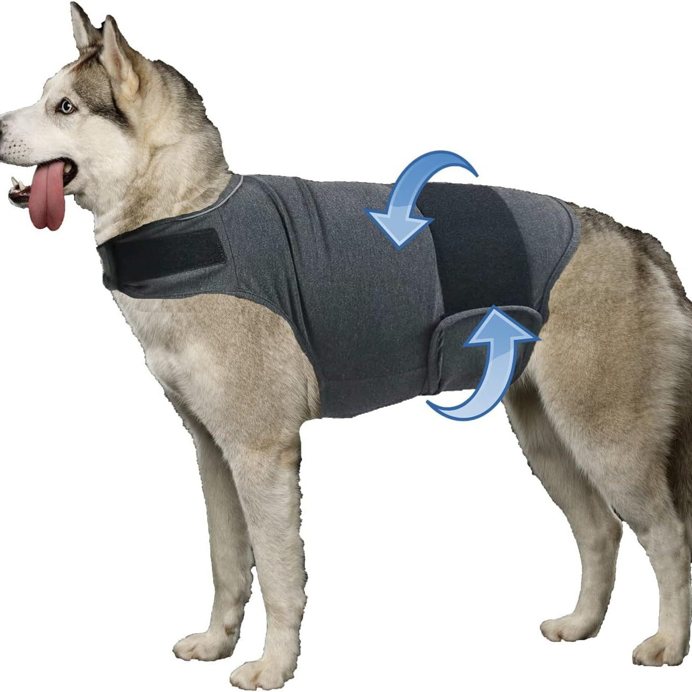 Knitted dog comfort wrap vest, available in 2 colours, image 3