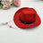Western felt cowboy hat for small dogs and cats, material detail