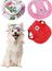 Canvas dog baseball cap for sun protection in Red, side view
