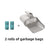 Large Capacity Cat Litter Shovel with Guard and Bag Storage