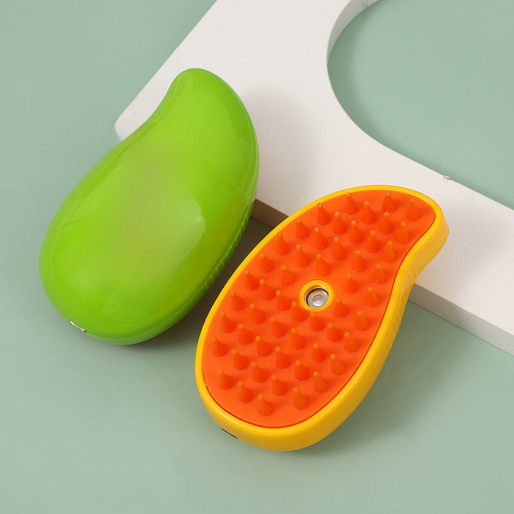 Pet Spray Massage Comb with Soft Pins for Loose Fur on Dogs and Cats