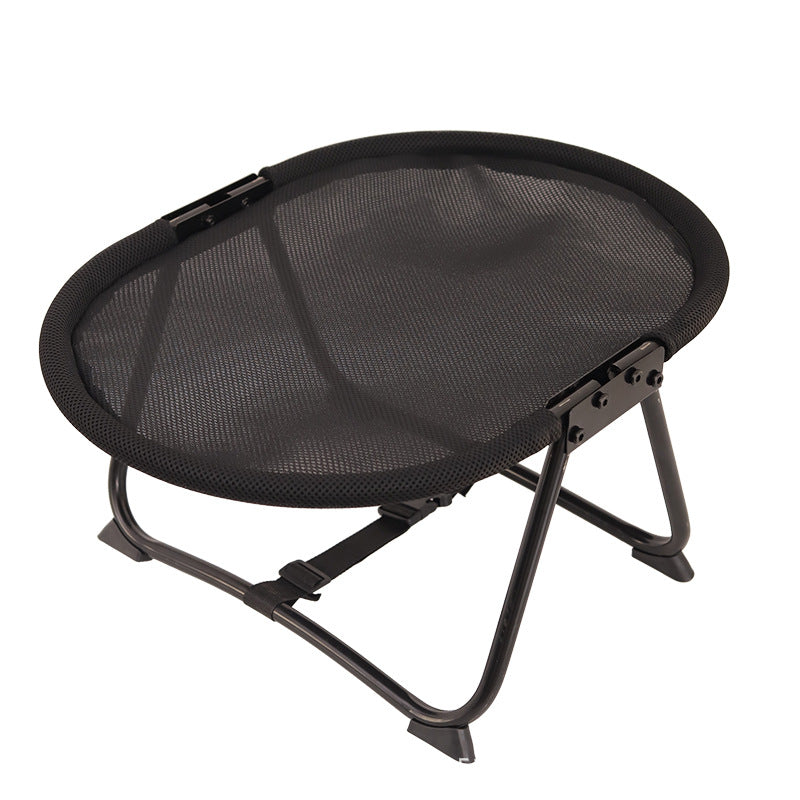 Folding Raised Camp Bed for Small Dogs and Cats, Breathable