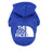 Dog face print sweatshirt for dogs in Blue with Small Label, top view