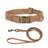 Retro PU leather dog collar and lead, ideal for everyday use
