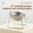 Stainless steel hanging pet bowl with cage stand