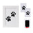 5 Inch Paw Print Frame Kit with Non-Toxic Ink Pad for Dogs and Cats