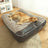 Bolster Dog Sofa Bed for Winter Warmth, Washable Plush Mat