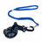 Pet bath restraint with suction cup holder and blue tether