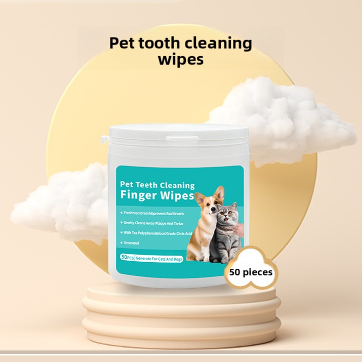 Pet Grooming Wipes and Disposable Gloves Kit for Cats and Dogs