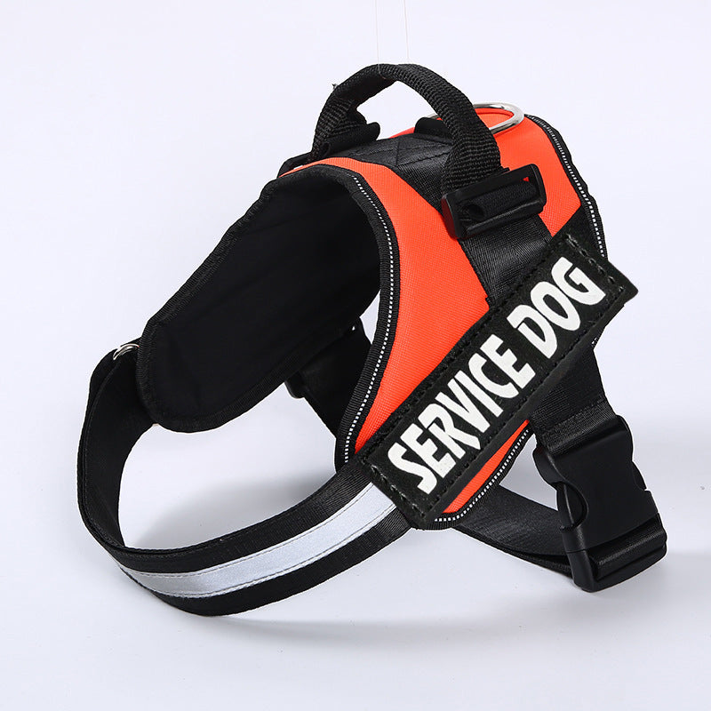 Adjustable polyester vest dog harness with 1.5m lead, 6 sizes available