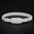 Rechargeable LED pet safety collar with milky white glow, product image 2