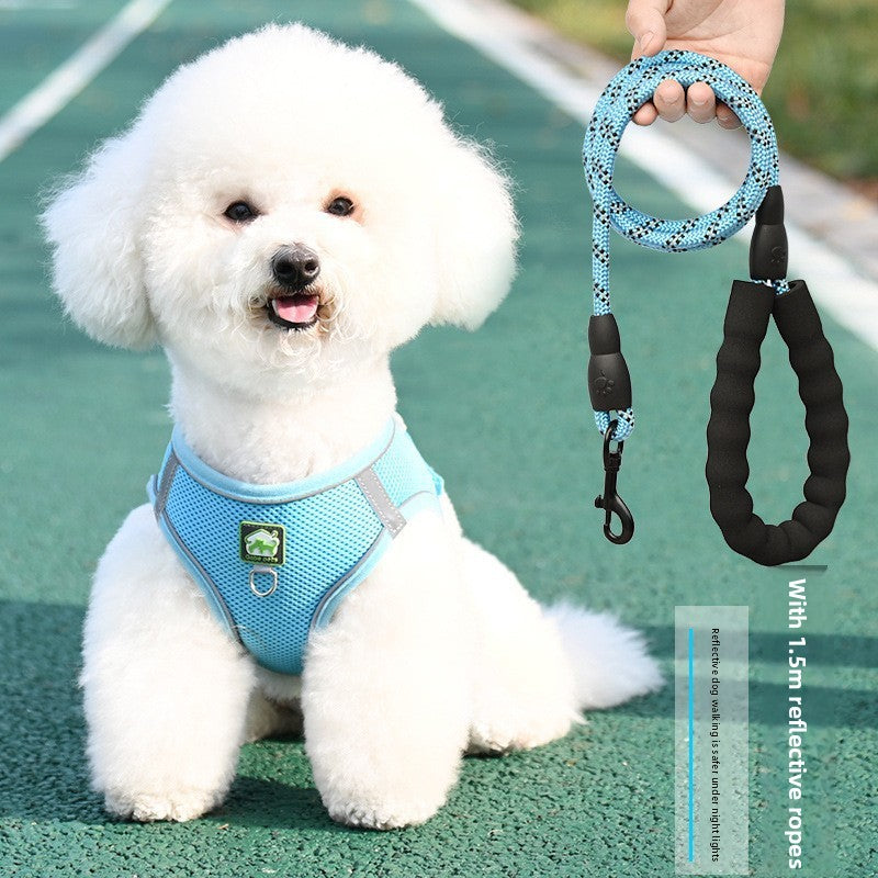 Breathable vest harness for small dogs and cats, 4 sizes available