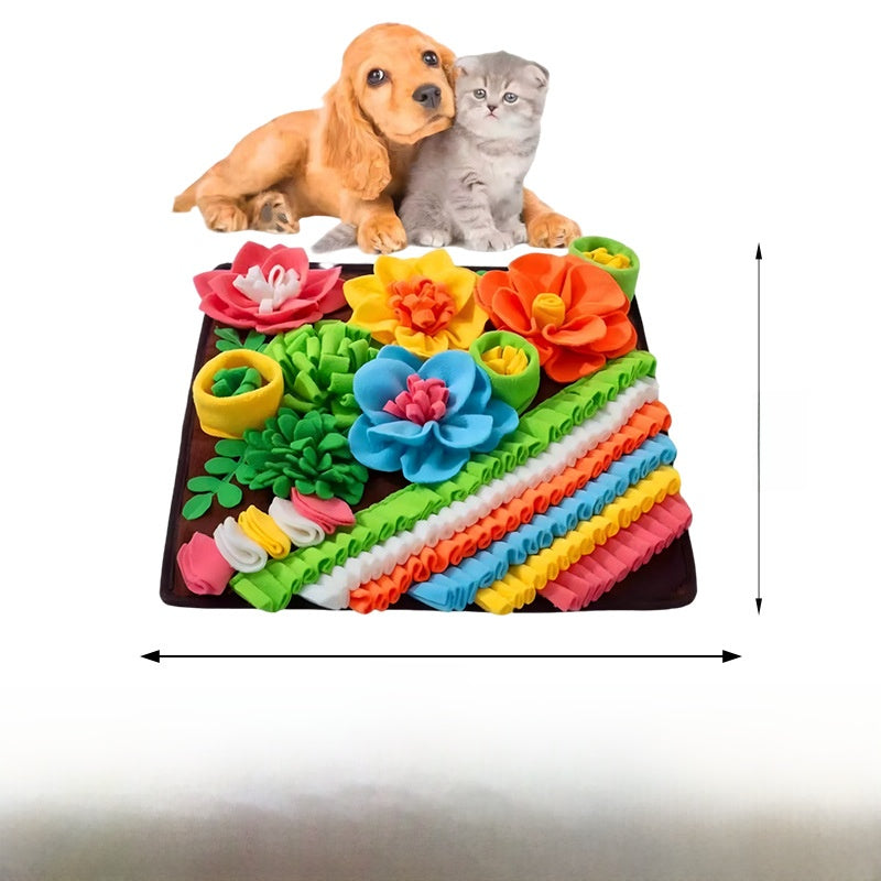 Dog Puzzle Snuffle Mat for Slow Feeding - Mental Stimulation Sniffing Pad in Many Shapes