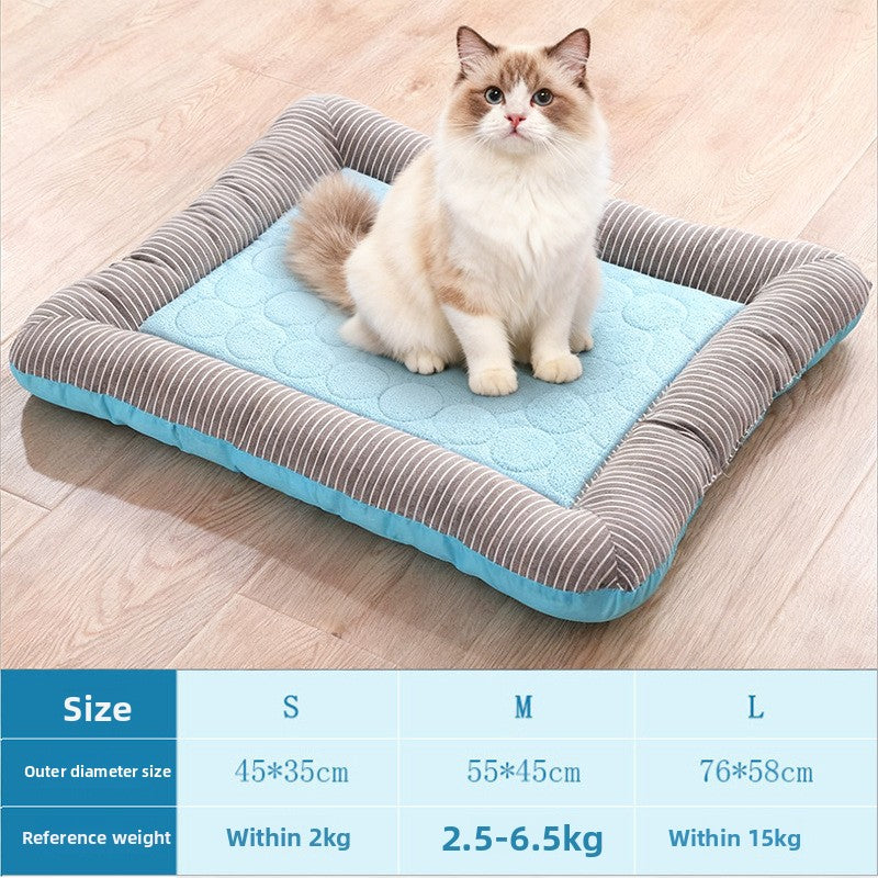 Ice silk cooling pet nest mat, main product photo