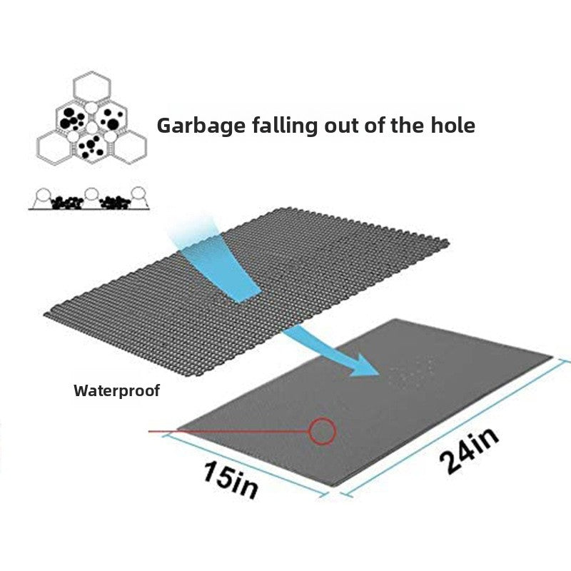 Thick EVA Cat Litter Trapping Mat, Double Layer Anti-Scatter
