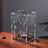 Clear acrylic reptile habitat box, close-up detail view