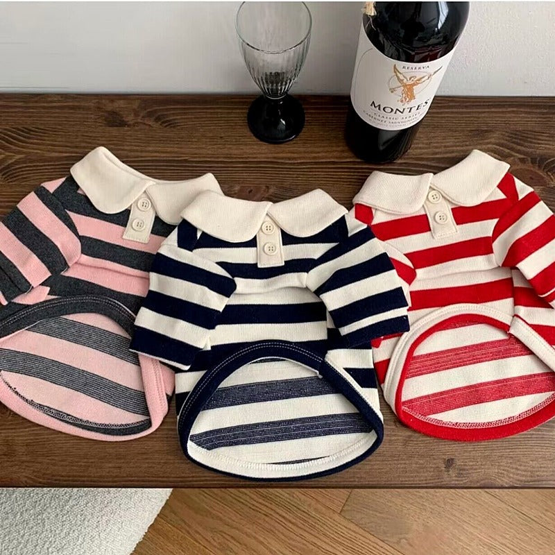 Striped dog t shirt and vest, available in 7 styles, image 2