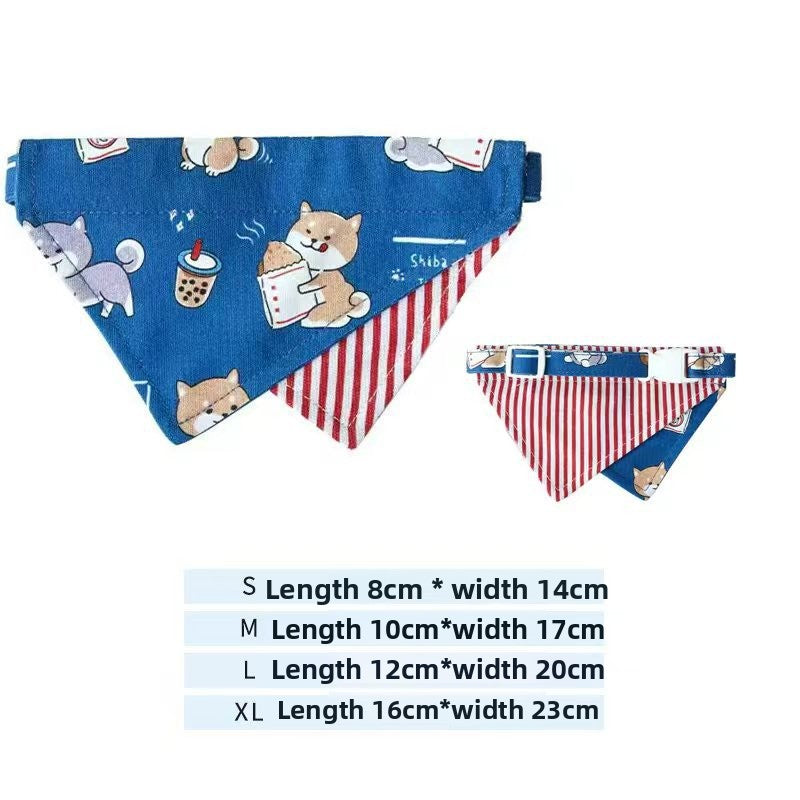 Cartoon print dog bandana scarf in a cute design, product image 26