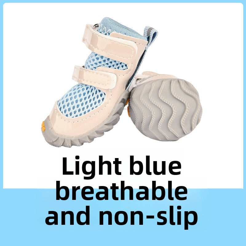 Breathable mesh dog shoes with double straps, available in 9 colours, image 11