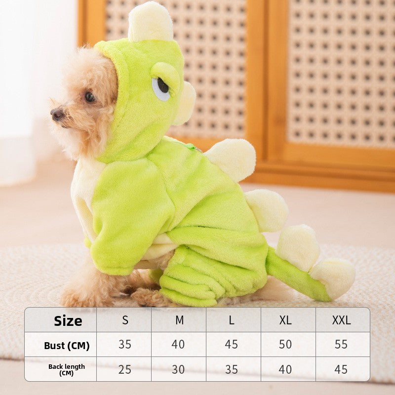 Cat dressed in a funny pumpkin head Halloween costume