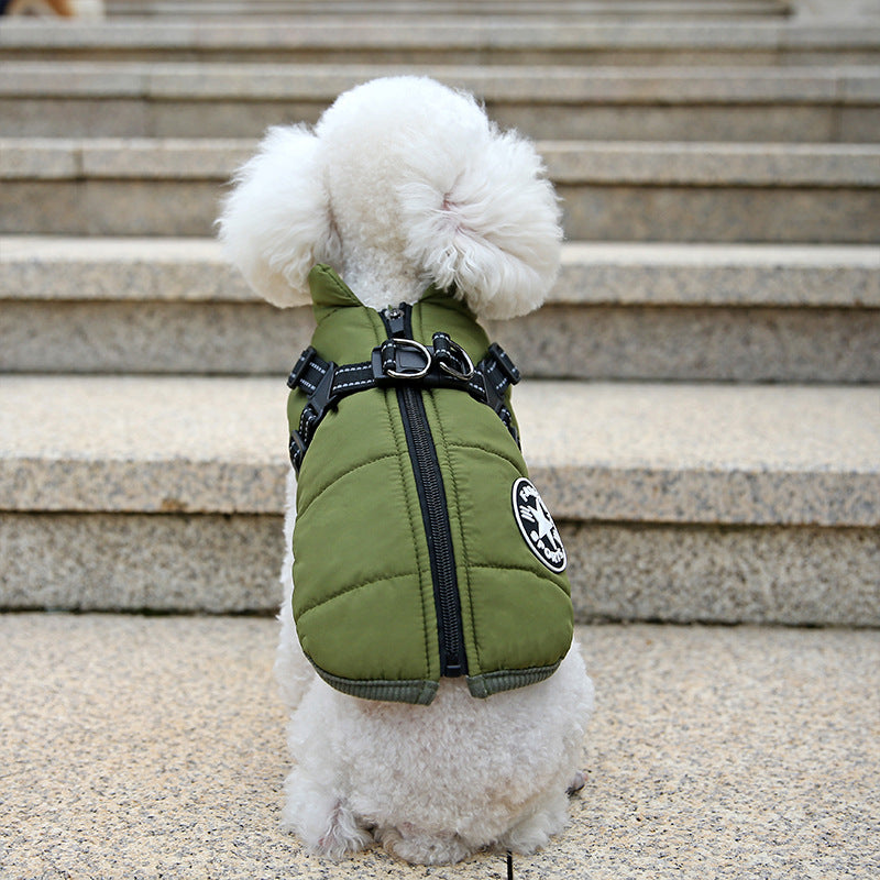 Waterproof padded dog winter vest, available in 7 colours, sizes Small to 2XL, image 3