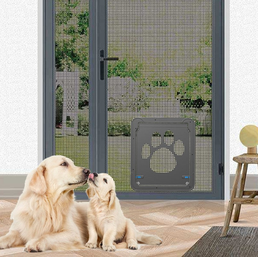 Black pet door panel for screen and interior doors, photo 3