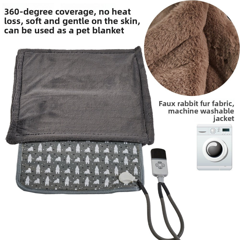 Electric pet heating pad with timer, detail photo 3