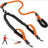 Double dog lead coupler for walking two dogs in black