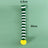 Knitted Christmas pet scarf with red and white festive stripes, view 4