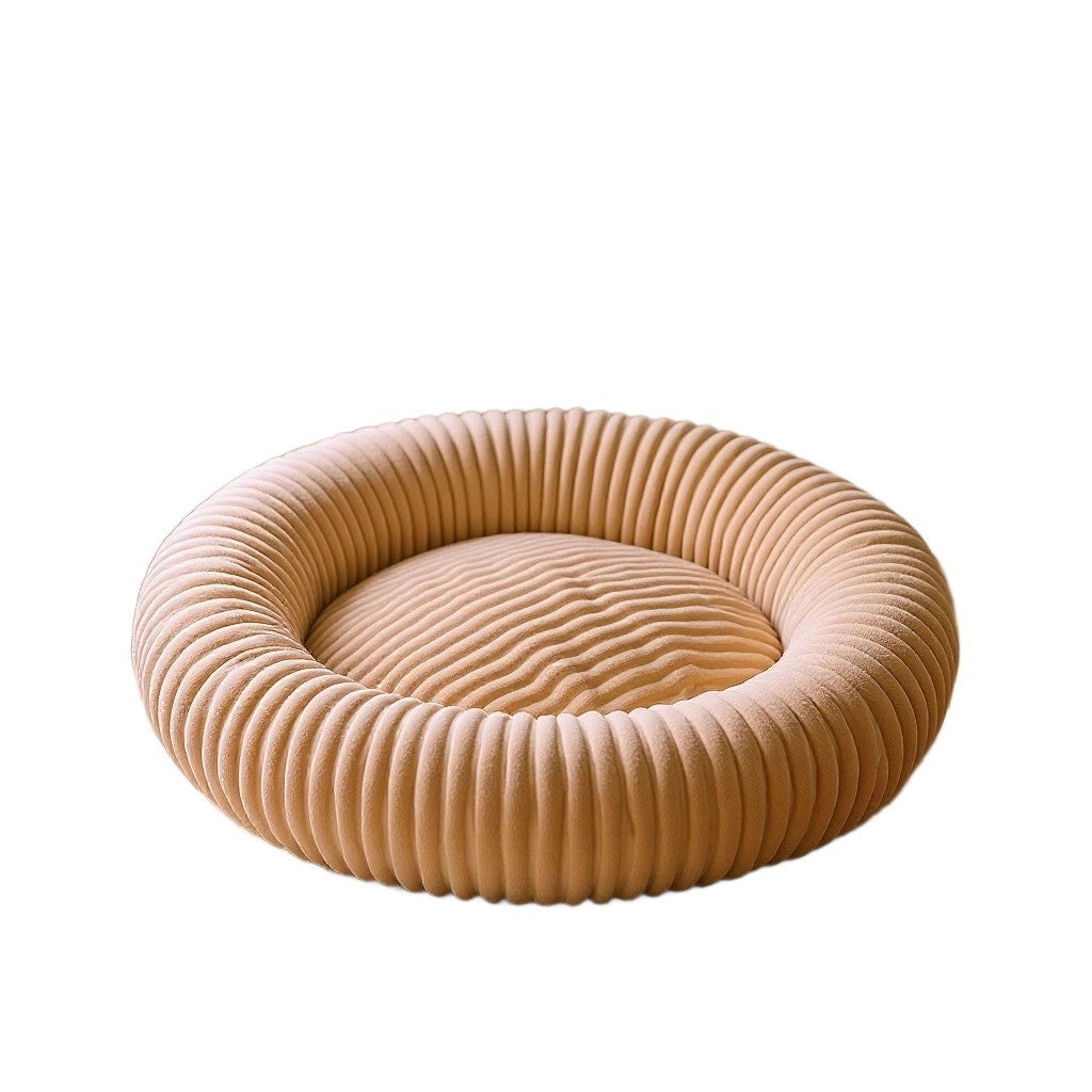 Plush PV fleece cat tunnel nest with removable cushion, view 21