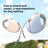 Compact retractable dog lead in 4 pastel colour options
