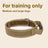 Tactical nylon dog collar with metal buckle in outdoor colours, front view