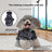 Soft flannel dog bathrobe and pyjamas in Pink, in a home setting