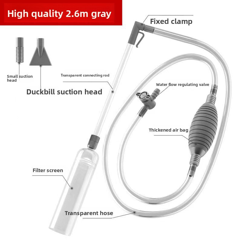 Fish Tank Water Changer Hose, Manual Siphon Cleaning Tool