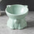 Cute Ceramic Raised Cat Bowl with Bell Detail and Anti-Spill Stable Base in Four Colours