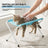 Blue foldable pet grooming hammock stand with non-slip mat, photo 4