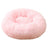Light grey round deep sleep pet bed with soft plush, photo 39