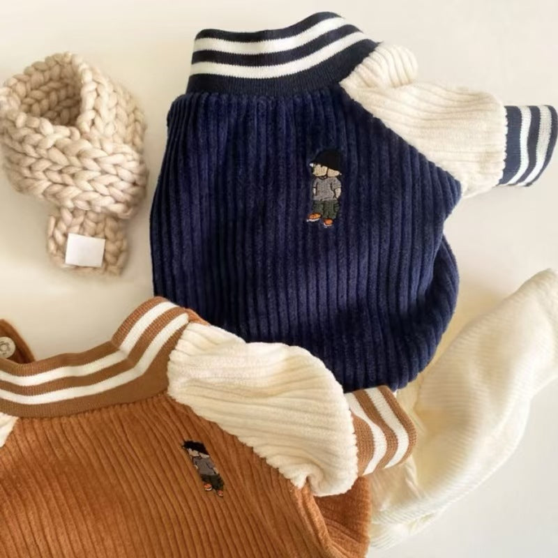 Varsity baseball jacket for small dogs and cats, available in 2 colours, image 1