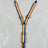 Adjustable elastic dog diaper suspender strap in plaid pattern, view 81