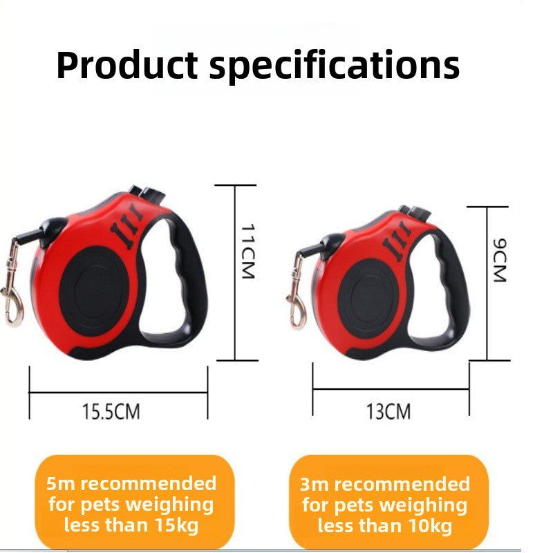 Retractable dog lead with bone print housing, product image 1