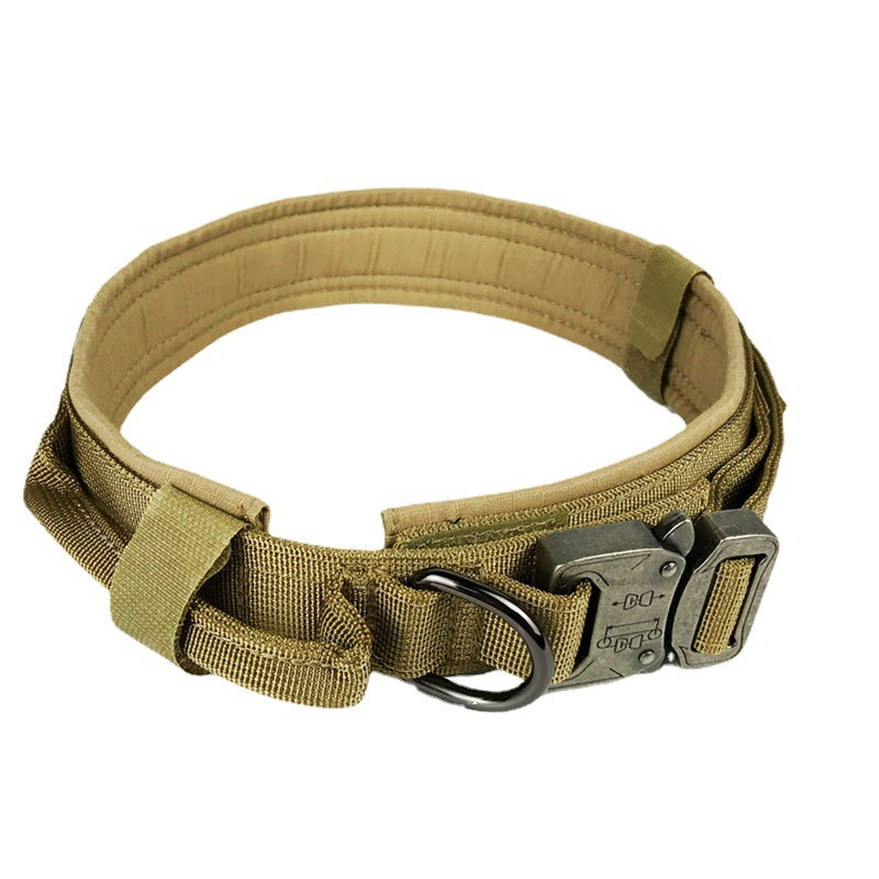 Tactical nylon dog collar with cobra buckle in 4 colour options