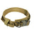 Tactical nylon dog collar with cobra buckle in 4 colour options