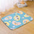 Cotton pet sleeping mat with print, shown in 11 colours and styles