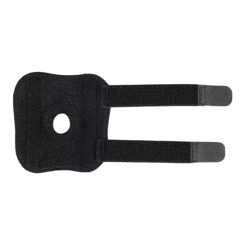 Polyester dog knee pads protecting leg joints of senior dogs, showing size and shape