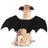 Halloween felt bat wings for dogs and cats in Wings Medium, side view