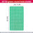 Green plastic rabbit cage floor mat with drainage holes, view 6