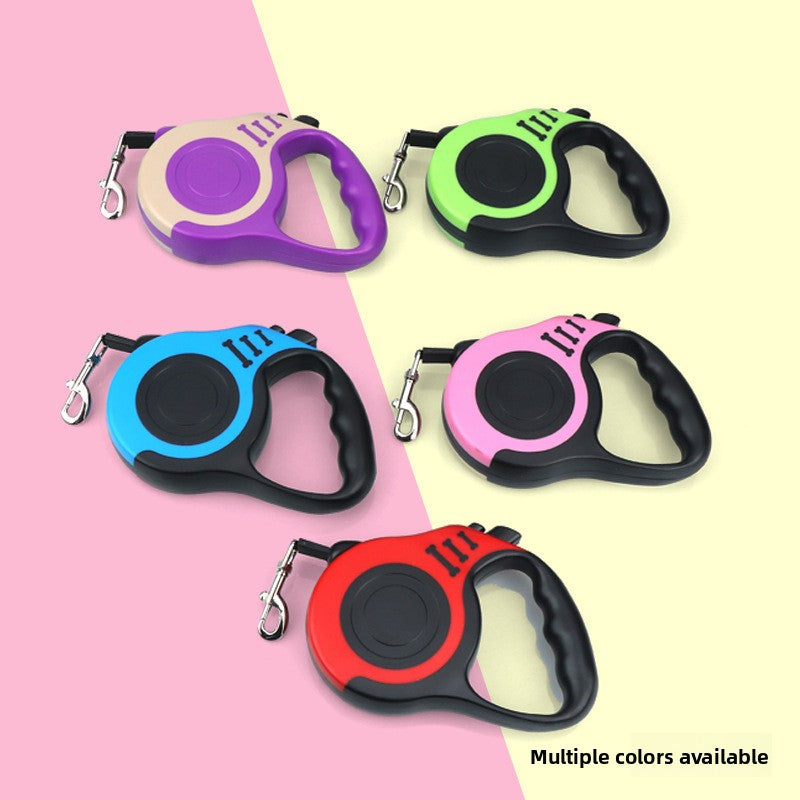 Nylon retractable dog lead with anti-slip handle, product image 2