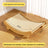 Woven sisal and jute cat scratcher lounger in natural colour, view 11 of 11