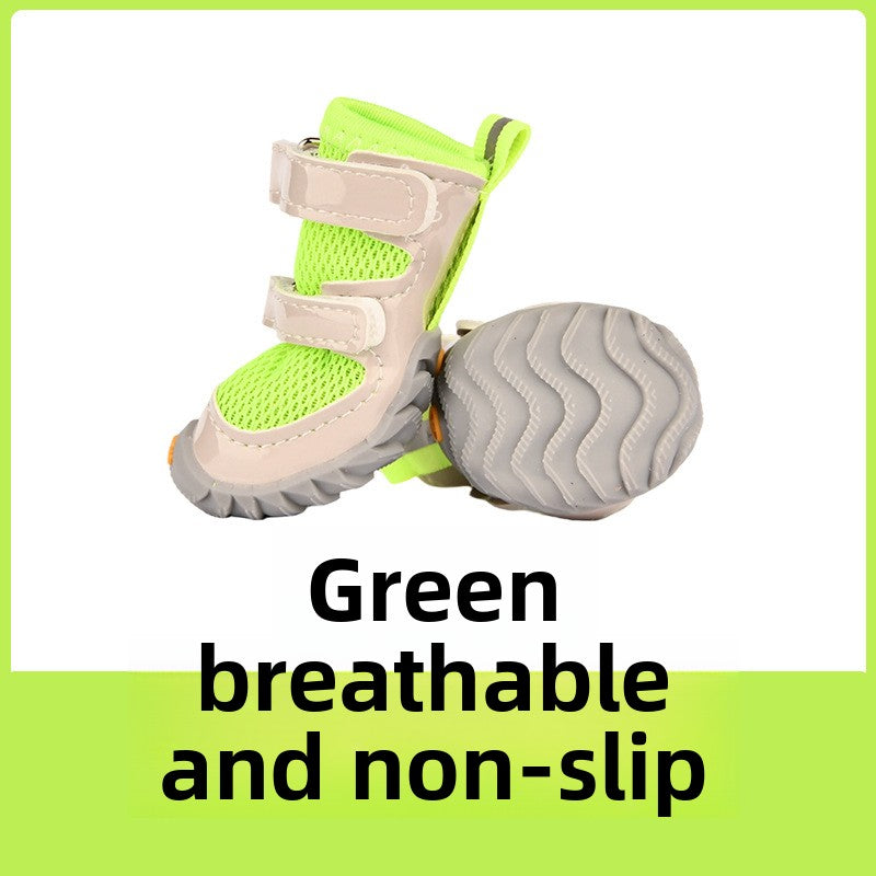 Breathable mesh dog shoes with double straps, available in 9 colours, image 44
